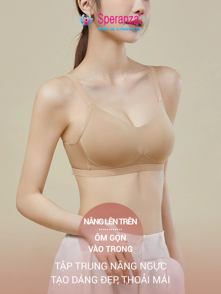 Áo Ngực Nữ Không Gọng Speranza Thời Trang – Size Đủ 34-42, Siêu Mềm & Định Hình Ngực - SPA3149SH