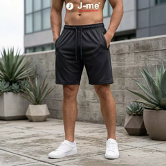 Quần Short Nam Thể Thao J-me Cao Cấp - Chất Poly Spandex Co Giãn 4 Chiều, Thoáng Khí, Kháng Nước Nhẹ JMB076SH