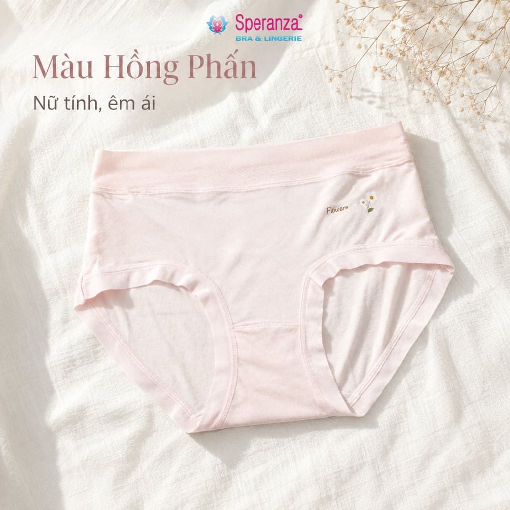 Quần Lót Nữ Cotton Q129NK Cạp Vừa Họa Tiết Hoa Nhí Mềm Mại