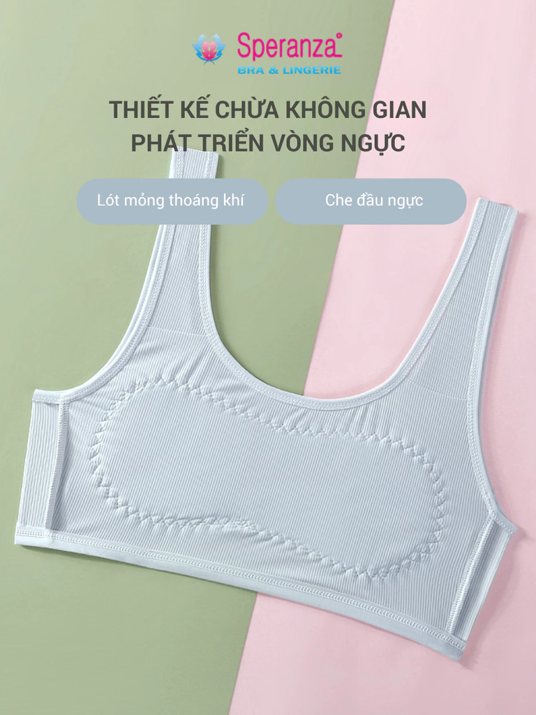Áo lót bé gái dậy thì Speranza cotton lạnh Che ngực không lộ – co giãn thoáng khí SPAL090SH