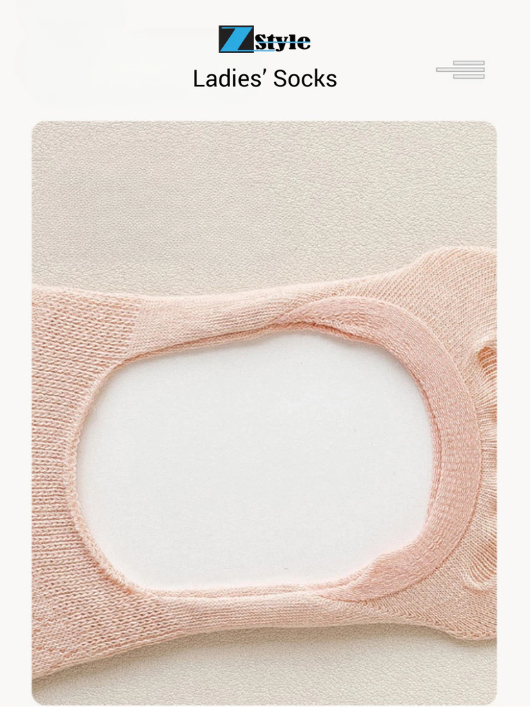 Combo 5 đôi Vớ Lười Nữ Zstyle – Cotton Tự Nhiên Kháng Khuẩn, Co Giãn Tốt, Thoáng Khí – Dài 20.5cm ZLS005SH