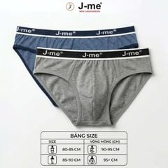 Combo 3 Quần Sịp Nam J-me JM137SH Tam Giác Cotton Co Giãn