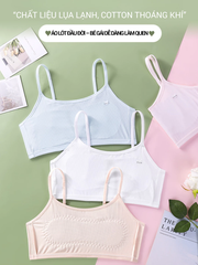 Áo lót bé gái Speranza lụa lạnh cotton thoáng khí | Êm nhẹ, chống lộ dấu, dây vai co giãn chắc chắn SPAL143SH