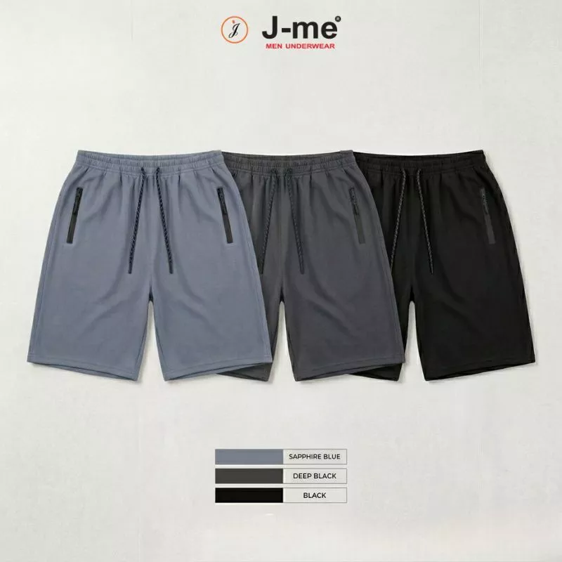 Quần Short Nam Thể Thao J-me Cao Cấp - Chất Poly Spandex Co Giãn 4 Chiều, Thoáng Khí, Kháng Nước Nhẹ JMB076SH