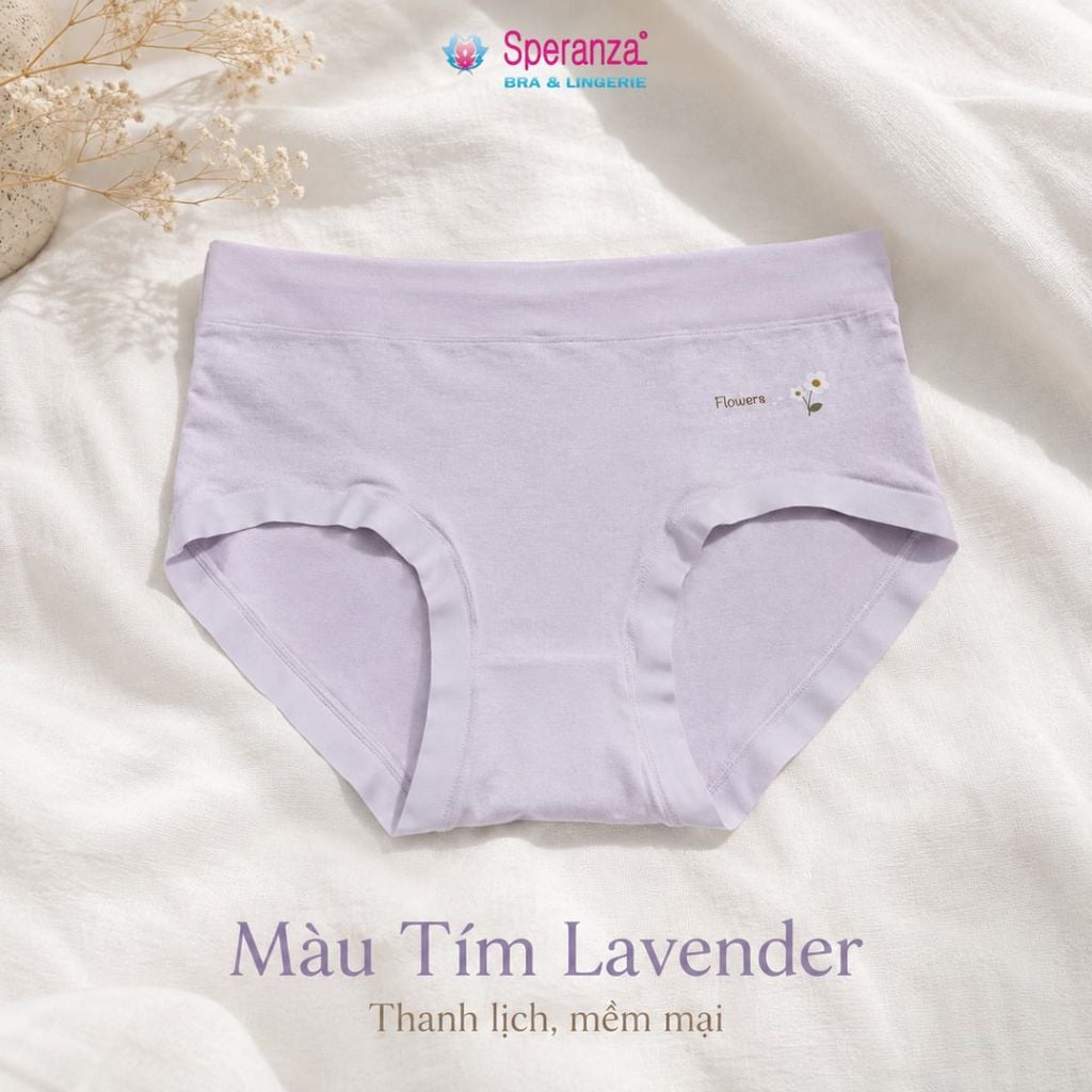 Quần Lót Nữ Cotton Q129NK Cạp Vừa Họa Tiết Hoa Nhí Mềm Mại