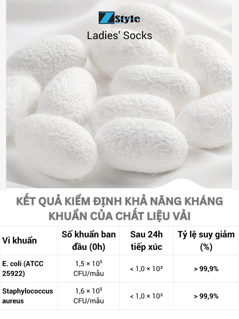 Combo 4 Đôi Vớ Nữ Zstyle – Co Giãn Tốt, Mềm Mịn, Kháng Khuẩn – Nhiều Màu Pastel Dễ Thương ZMS004SH