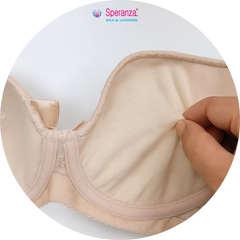 Áo ngực ren nữ Speranza mút mỏng 0.3cm, lót cotton, 3 móc 3 hàng, size 34-40 SPA755SH