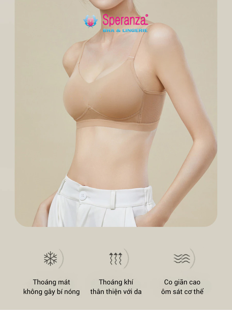 Áo Ngực Nữ Không Gọng Speranza Thời Trang – Size Đủ 34-42, Siêu Mềm & Định Hình Ngực - SPA3149SH