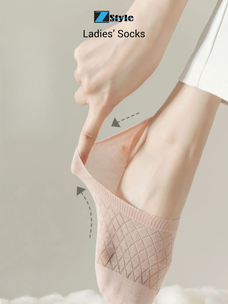 Combo 5 đôi Vớ Lười Nữ Zstyle – Cotton Tự Nhiên Kháng Khuẩn, Co Giãn Tốt, Thoáng Khí – Dài 20.5cm ZLS005SH