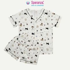 Đồ Bộ Mặc Nhà Nữ Speranza SBD709SH Vải Cotton Nhăn Dáng Đùi