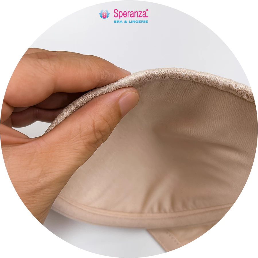 Áo ngực ren nữ Speranza mút mỏng 0.3cm, lót cotton, 3 móc 3 hàng, size 34-40 SPA755SH