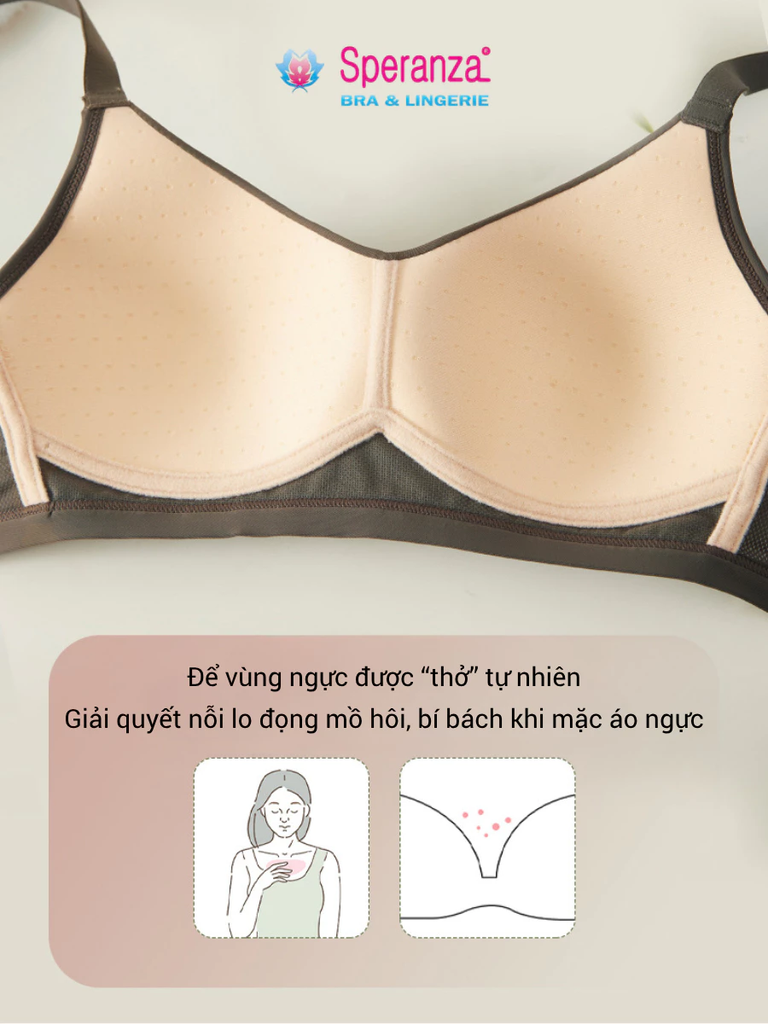 Áo Ngực Nữ Không Gọng Speranza Thời Trang – Size Đủ 34-42, Siêu Mềm & Định Hình Ngực - SPA3149SH