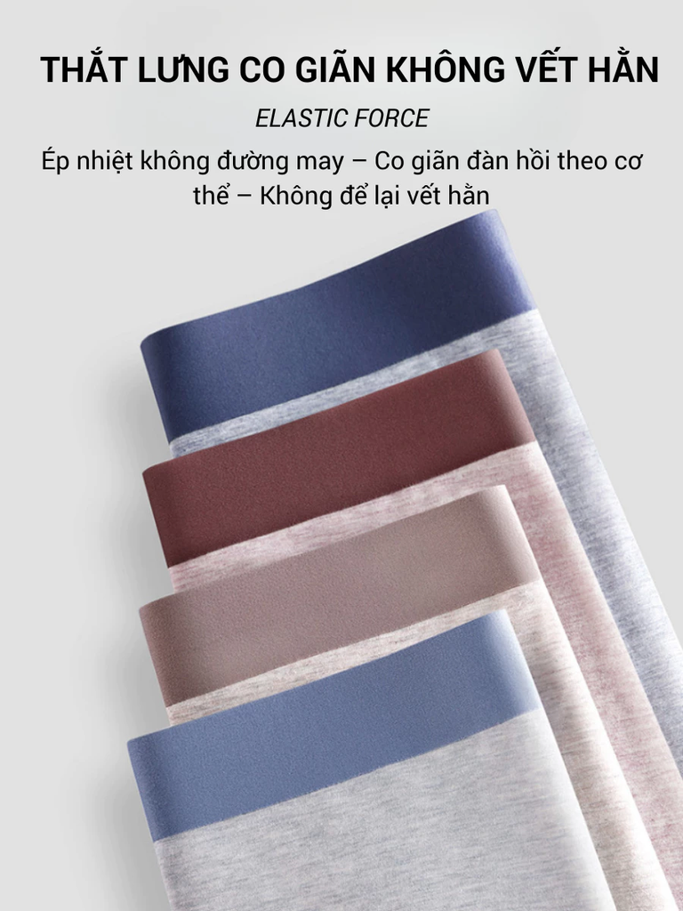 [Hàng mới] Quần lót nam cotton J-me dáng boxer – Không đường may – Co giãn thoải mái - JM3719SH