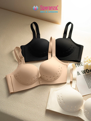 Áo Ngực Nữ Cao Cấp Speranza Nút Gài Trước Thoáng Khí – 3 Màu Đen Nâu Kem, Size M-3XL - SPA0817SH