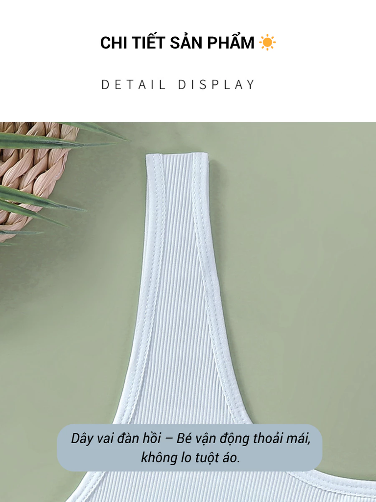 Áo lót bé gái dậy thì Speranza cotton lạnh Che ngực không lộ – co giãn thoáng khí SPAL090SH