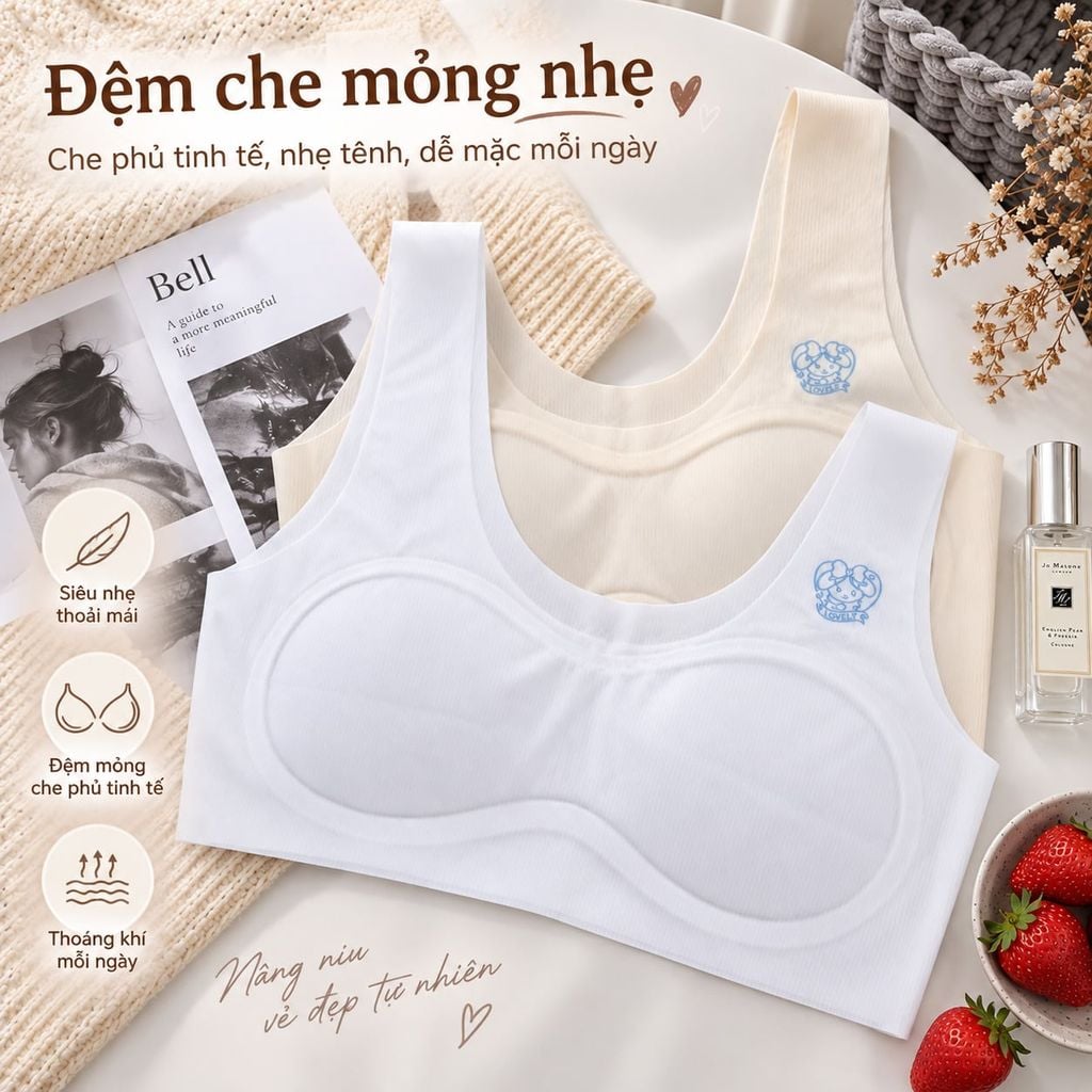 Áo Lá Su Nữ Speranza SPAL1006SH Không Mút Bản Vai Rộng Mềm Mại