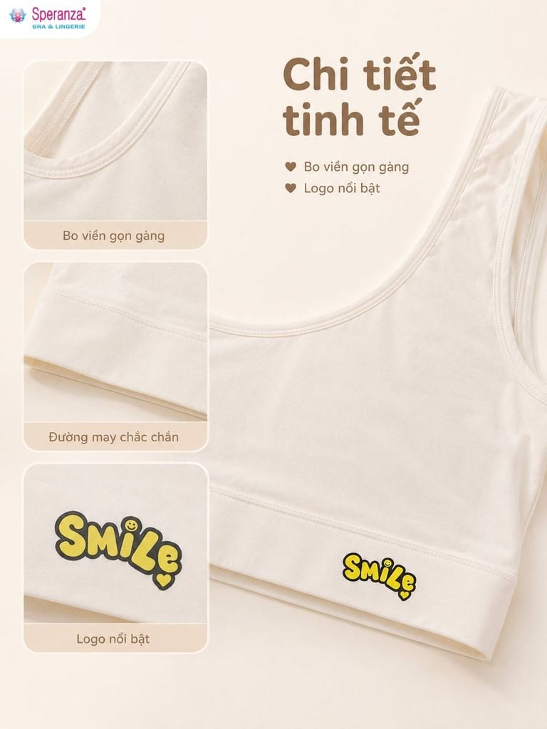 Áo Bra Nữ Cotton Speranza SPAL01908SH Có Mút Nhẹ, Form Ôm Đến 65kg