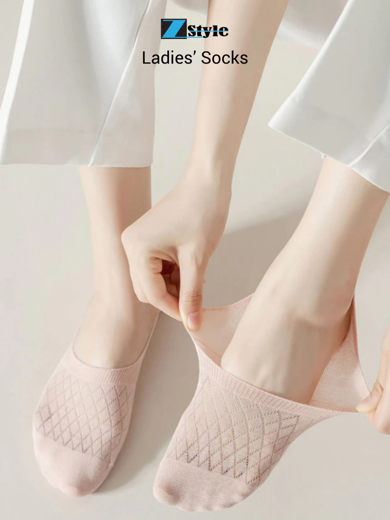 Combo 5 đôi Vớ Lười Nữ Zstyle – Cotton Tự Nhiên Kháng Khuẩn, Co Giãn Tốt, Thoáng Khí – Dài 20.5cm ZLS005SH