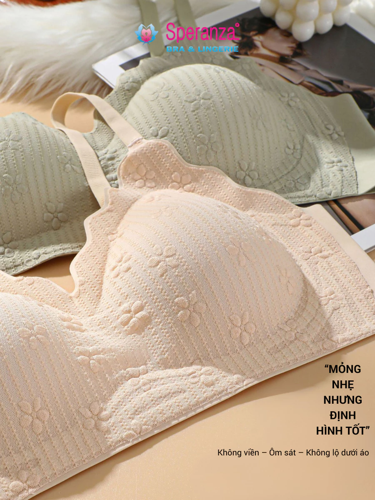 Áo Lót Nữ Không Gọng Speranza – Cúp 3D Nâng Ngực, Không Lộ, Không Cấn, Mặc Như Không - SPA0135SH