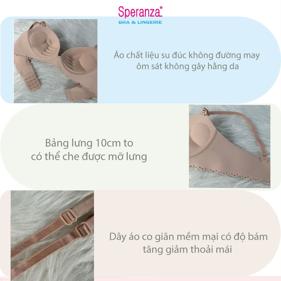Áo ngực su Speranza, Cup xéo, đệm bàn tay nâng ngực, mềm mại thoải mái - SPA2301SH