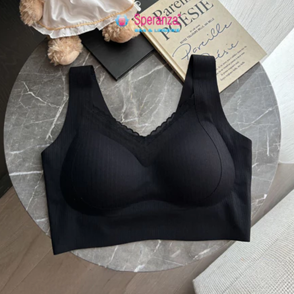 Áo ngực không gọng Speranza Bralette viền ren mặc nhà, đi làm siêu thoải mái, chống hở, thoáng khí SPAL7722SH