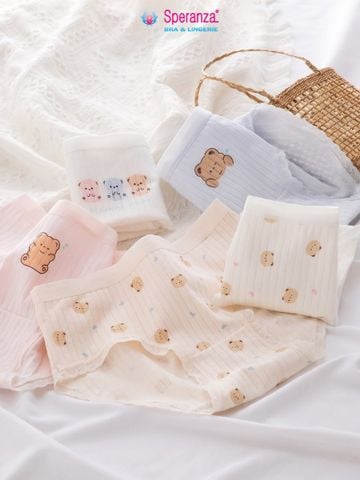 [Combo 5] Quần Lót Nữ Speranza Q49NK Cotton Tăm Kháng Khuẩn Mềm Mại