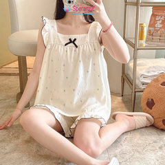 [Bộ Đồ Ngủ Nữ Cotton Tay Cánh Tiên] Mặc Nhà Dễ Thương Dáng Rộng, Họa Tiết Cute Cho Bạn Gái Tuổi Teen SBD010SH