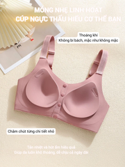 Áo Lót Không Gọng Nâng Đỡ Vòng 1 Lớn – Cúp Mỏng Cài Trước – Co Giãn Thoáng Mát Cho Người Trung Niên SPA811SH
