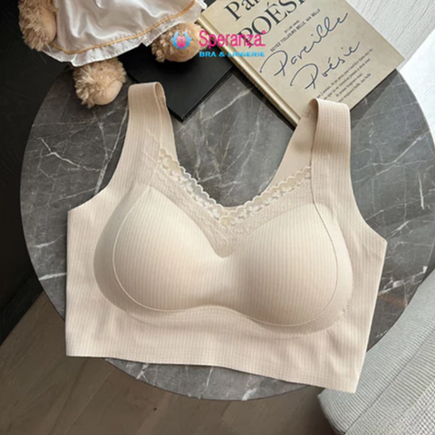 Áo ngực không gọng Speranza Bralette viền ren mặc nhà, đi làm siêu thoải mái, chống hở, thoáng khí SPAL7722SH