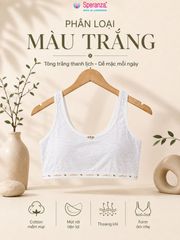 COMBO 2 Áo Lót Học Sinh Speranza SPAL0016SH Cotton Co Giãn 4 Chiều Có Mút Rời