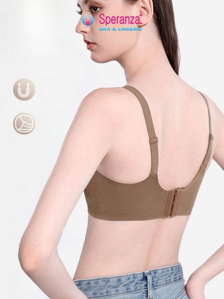 Áo Ngực Nữ Speranza SPA3833SH Gân Tăm Không Gọng Mút Cố Định Thoáng Khí
