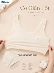 Áo Lá Học Sinh Mềm Mại Zstyle ZALL1013NK Có Mút Mỏng, Lưng Móc Cài