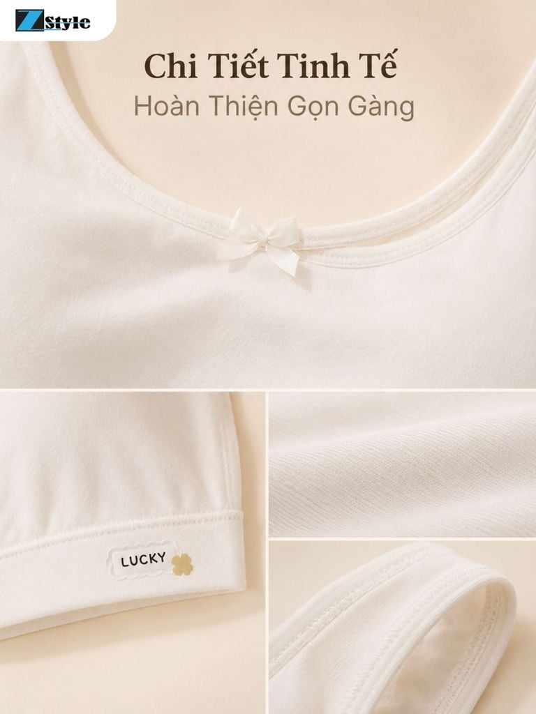 Áo Lá Nữ Sinh Zstyle ZALL5528NK Chui Đầu Có Mút Nhẹ Co Giãn Mềm Mại
