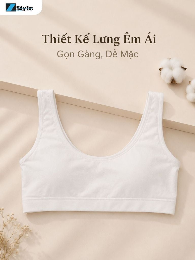 Áo Lá Nữ Sinh Zstyle ZALL5528NK Chui Đầu Có Mút Nhẹ Co Giãn Mềm Mại