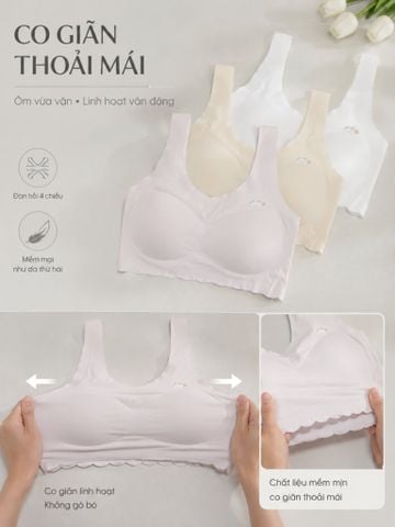 Áo Lá Nữ Zstyle ZALL5520NK Mút Liền Không Đường May Co Giãn Mềm Mịn