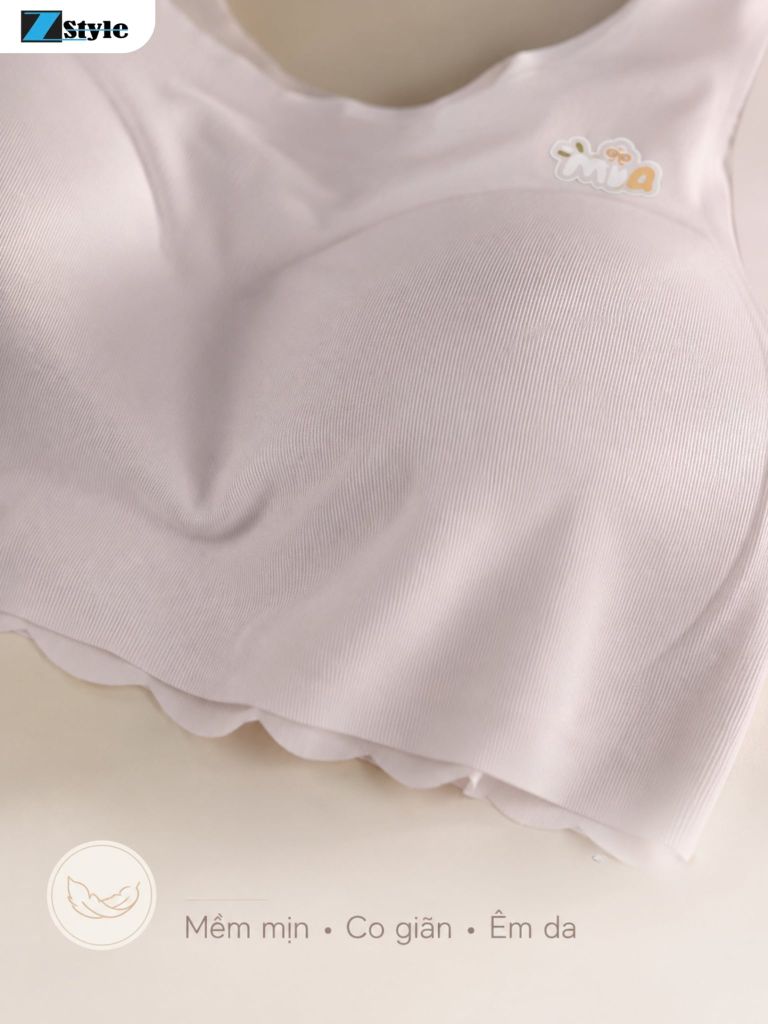Áo Lá Nữ Zstyle ZALL5520NK Mút Liền Không Đường May Co Giãn Mềm Mịn