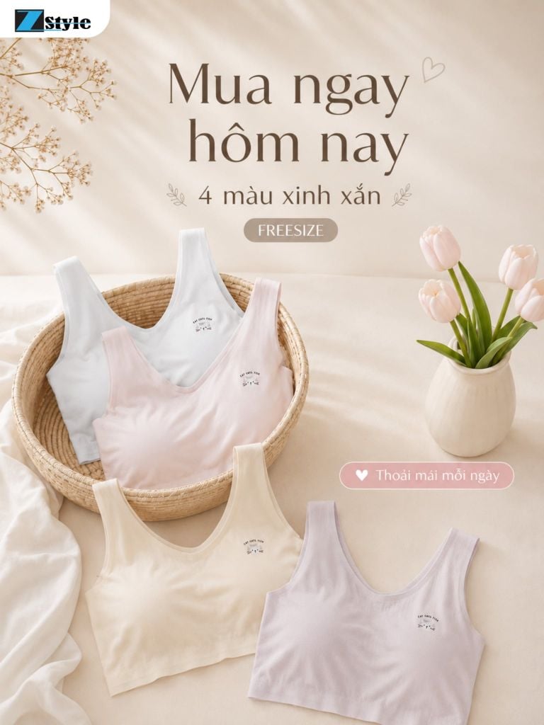 Áo Lá Nữ ZStyle ZALL5520NK Co Giãn Không Đường May Mút Liền Chui Đầu