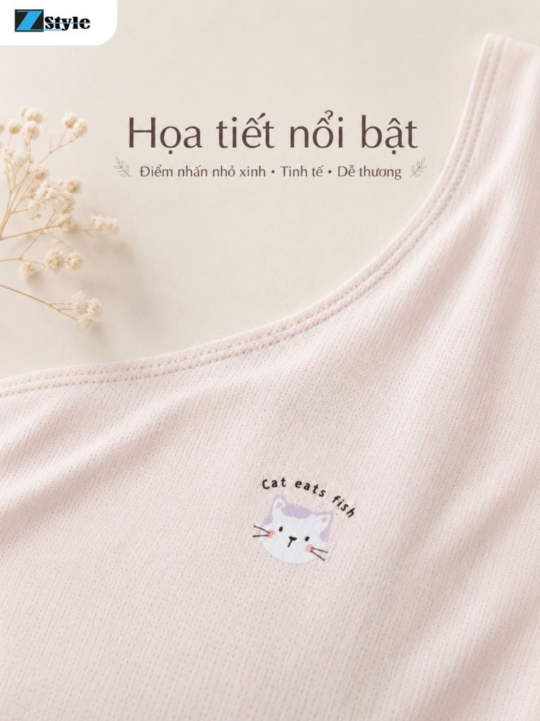 Áo Lá Nữ ZStyle ZALL5520NK Co Giãn Không Đường May Mút Liền Chui Đầu
