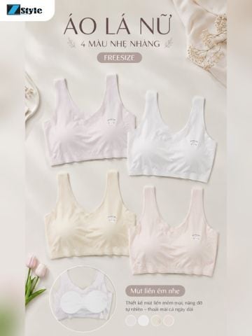 Áo Lá Nữ ZStyle ZALL5520NK Co Giãn Không Đường May Mút Liền Chui Đầu