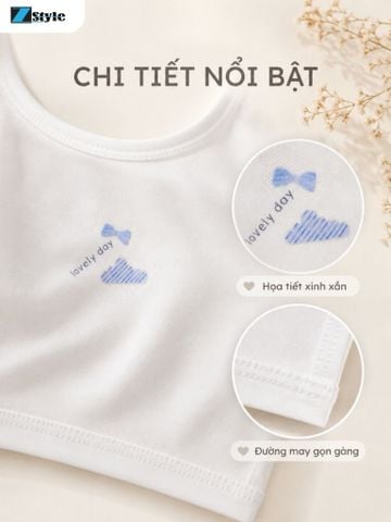 Áo Lót Học Sinh Z Style ZALL5528NK Co Giãn Dáng Có Mút Nâng Đỡ