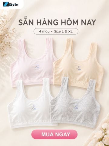 Áo Lót Học Sinh Z Style ZALL5528NK Co Giãn Dáng Có Mút Nâng Đỡ