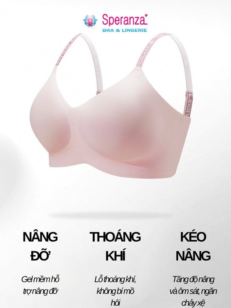 Áo Lót Nữ Speranza A349NK Không Gọng Nâng Ngực Tự Nhiên Chống Chảy Xệ