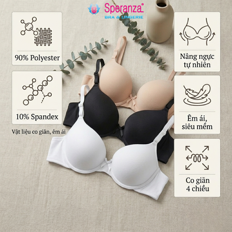 Áo ngực có gọng Speranza SPA9101SH nâng ngực tự nhiên, êm ái