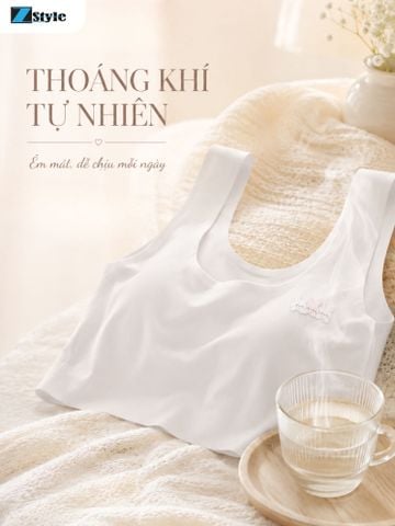 Áo Lót Học Sinh Z Style ZALL5539NK Áo Lá Su Đúc Chui Đầu Co Giãn 4 Chiều