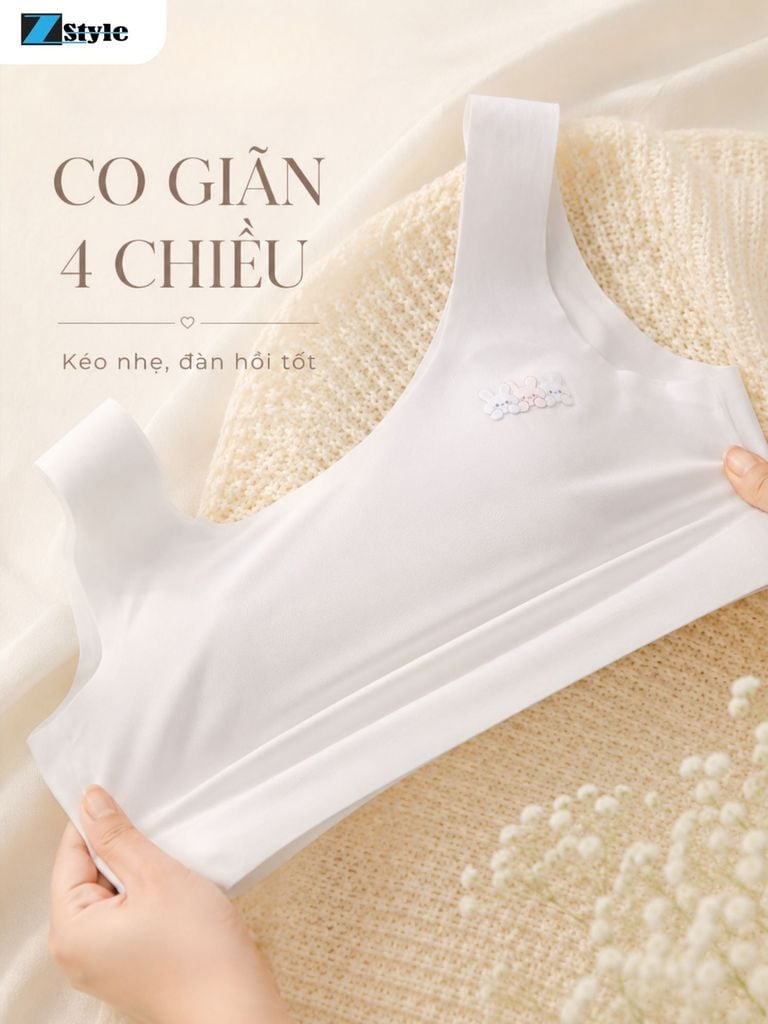 Áo Lót Học Sinh Z Style ZALL5539NK Áo Lá Su Đúc Chui Đầu Co Giãn 4 Chiều
