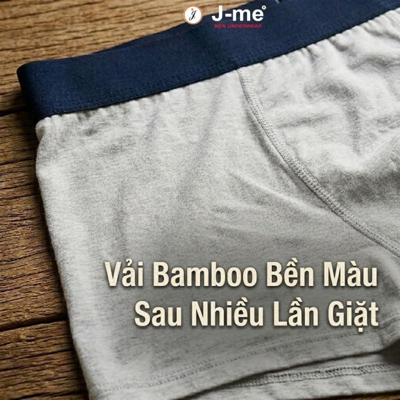 Quần Lót Nam J-me Boxer JM722SH Sợi Tre Bamboo Thoáng Khí Co Giãn