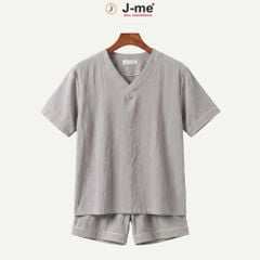 Bộ mặc nhà nam J-ME JMPB305SH Cổ Chữ V Minimalist Chất Liệu Nhẹ Tênh