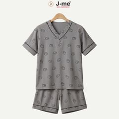 Bộ Đồ Ngủ Nam J-me JMPB306SH Cổ V Họa Tiết Sọc Hiện Đại