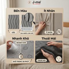 Bộ Đồ Ngủ Nam J-me JMPB306SH Cổ V Họa Tiết Sọc Hiện Đại