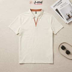 Áo Polo Nam Có Cổ J-me ZMT147NK – Cổ V Viền Màu Sang Trọng, Lịch Lãm